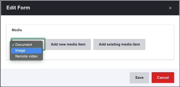 media paragraph type